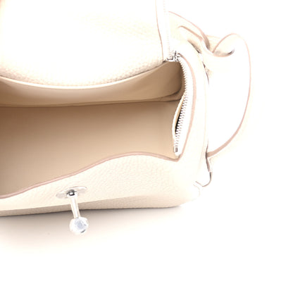 Hermes Taurillon Clemence Mini Lindy 20 Craie 4 of 4