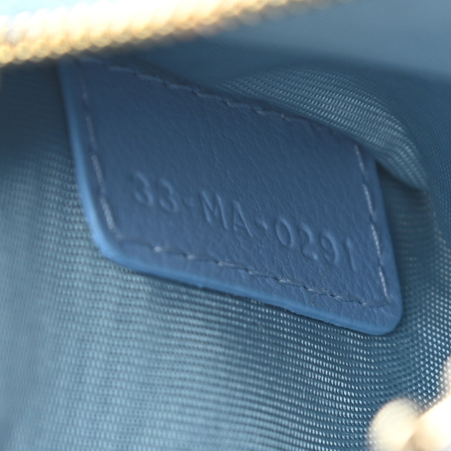 Christian Dior Patent Cannage Lady Dior Key Pouch Blue 6 of 6