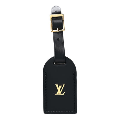 Louis Vuitton Calfskin City Steamer Luggage Tag Black 1 of 3
