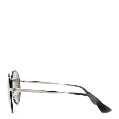 Prada Round Sunglasses SPR 51S Black Silver 3 of 8