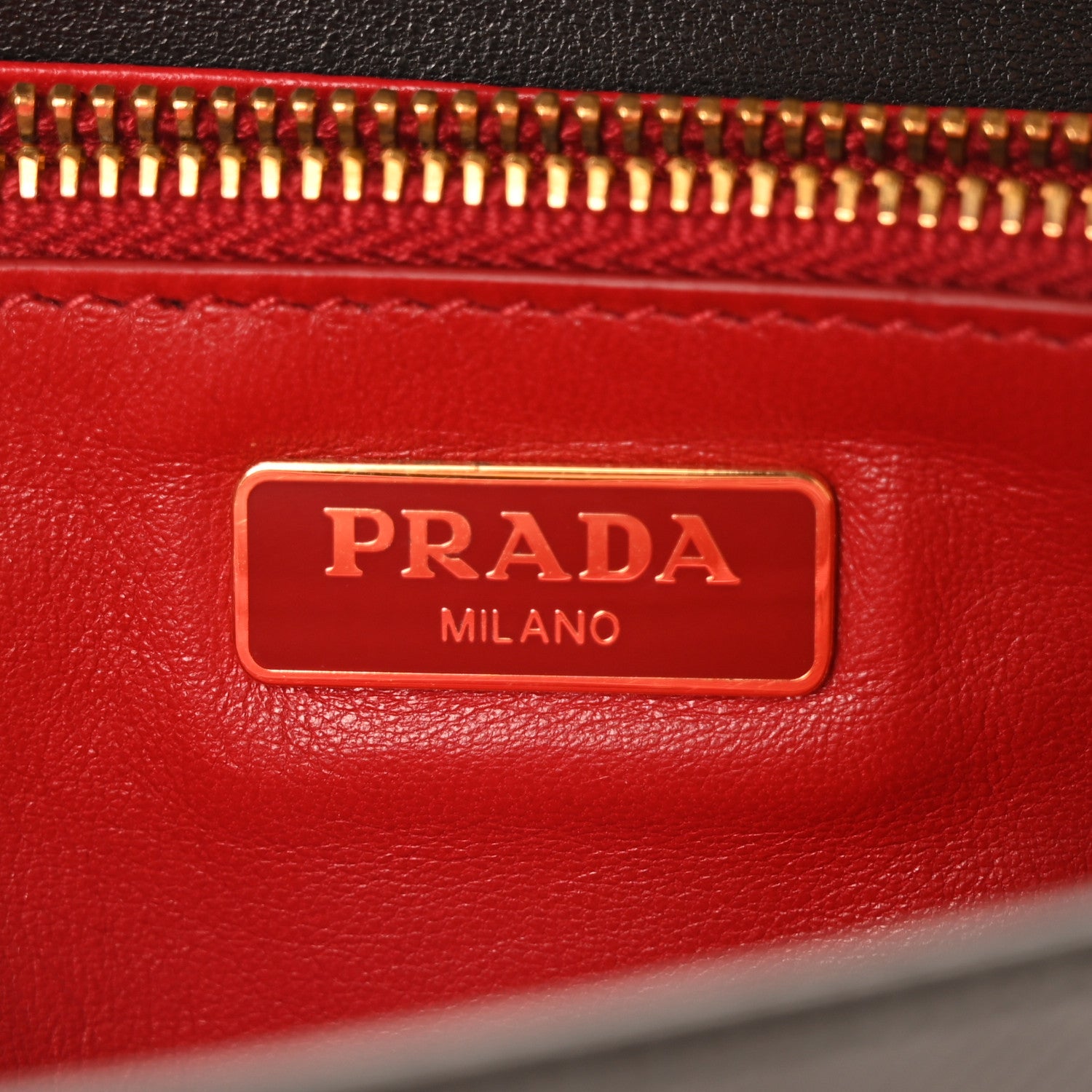 Prada Saffiano Vernice Lock Flap Chain Bag Black 6 of 10