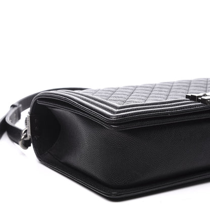 Chanel Caviar Quilted New Medium Boy Flap Black 5 of 9