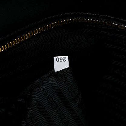 Prada Jacquard Saffiano Triangolo Symbole Embroidered Large Tote Black Corda 7 of 11