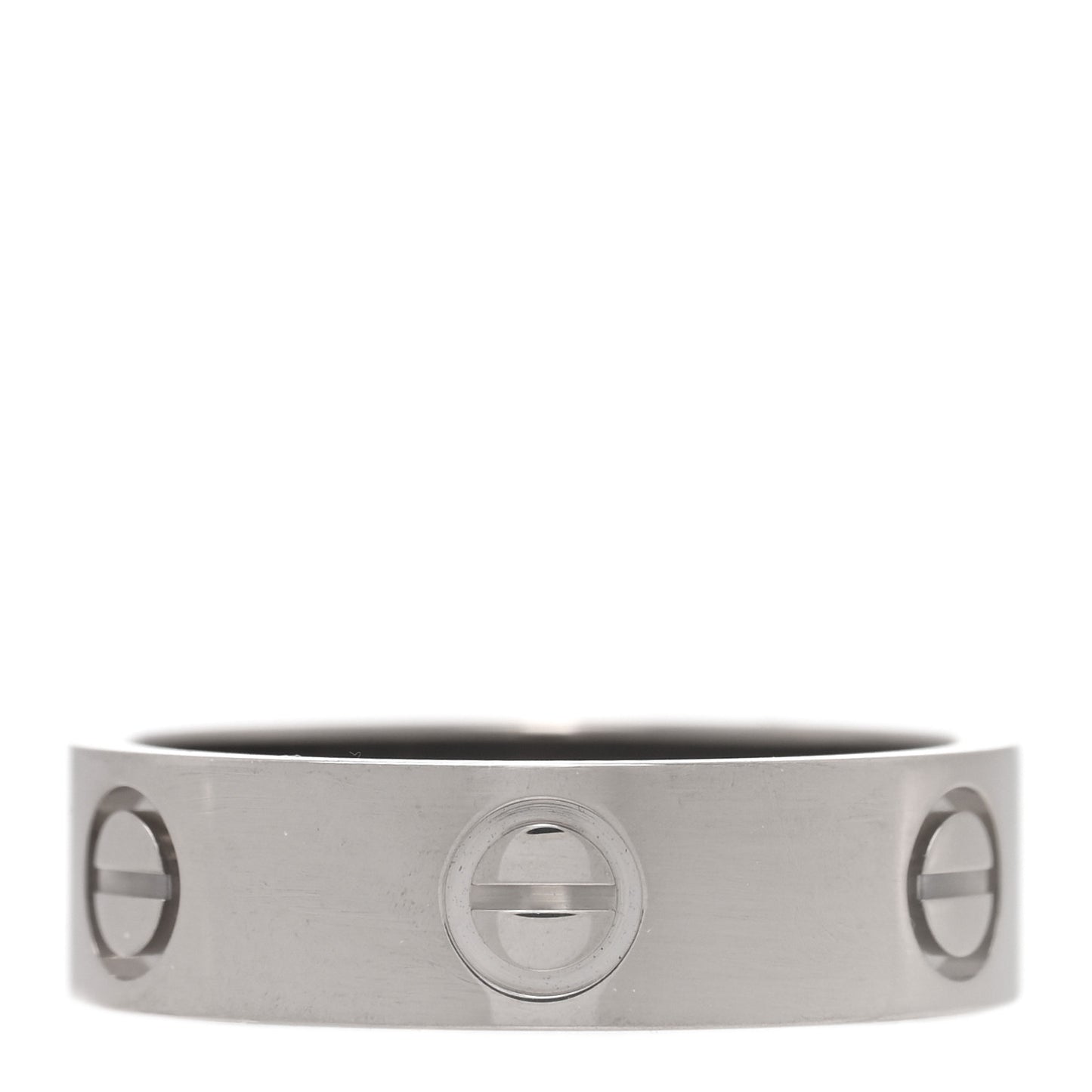 18K White Gold 5.5mm LOVE Ring 54 7