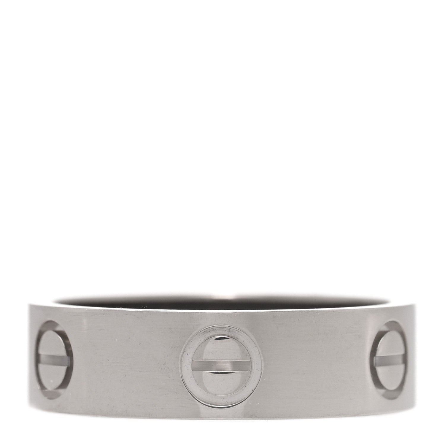 Cartier 18K White Gold 5.5mm LOVE Ring 54 7 1 of 4