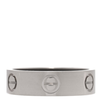 Cartier 18K White Gold 5.5mm LOVE Ring 54 7 1 of 4