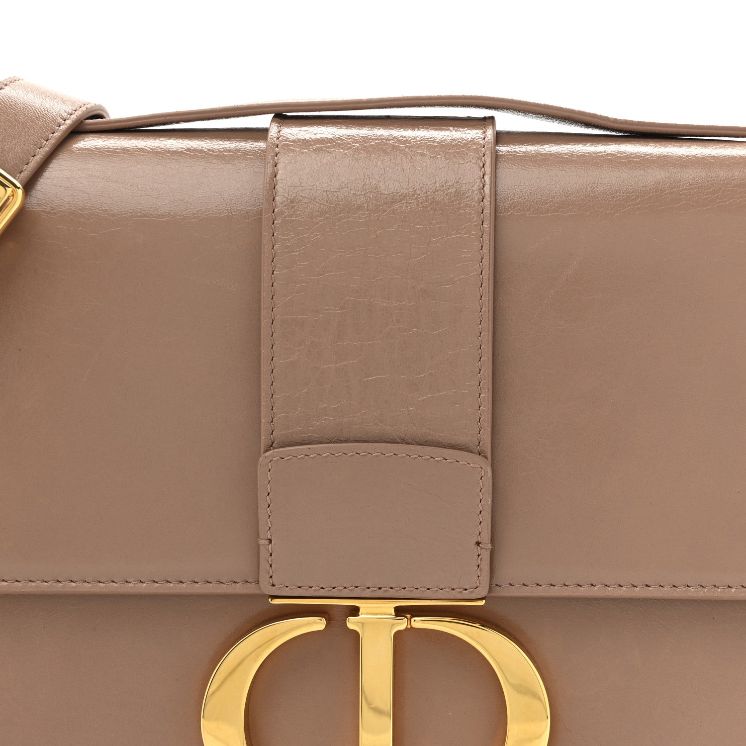 Christian Dior Shiny Crinkled Lambskin 30 Montaigne Flap Bag Fard 8 of 16