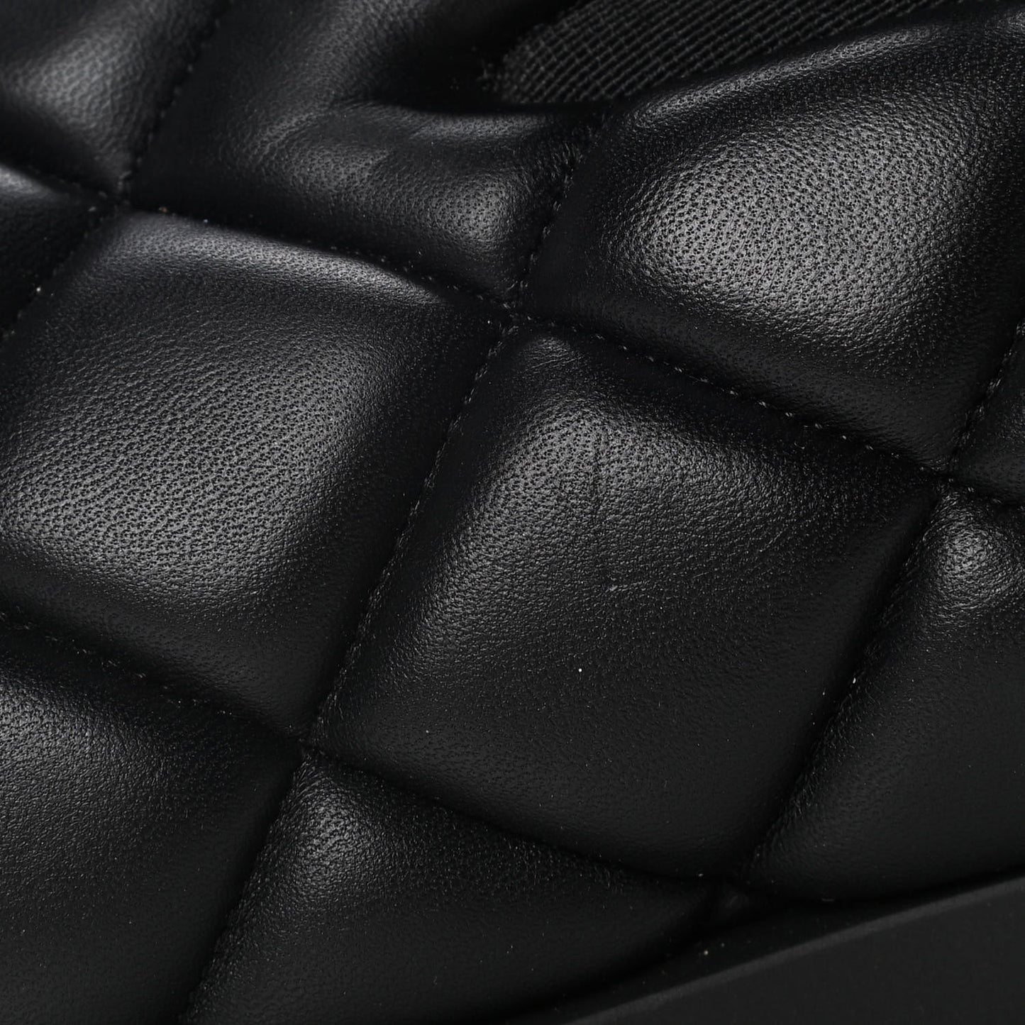 Lambskin Quilted Slip On Sneakers 41 Black