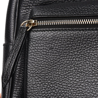 Gucci Pebbled Calfskin Soho Chain Backpack Black 9 of 10