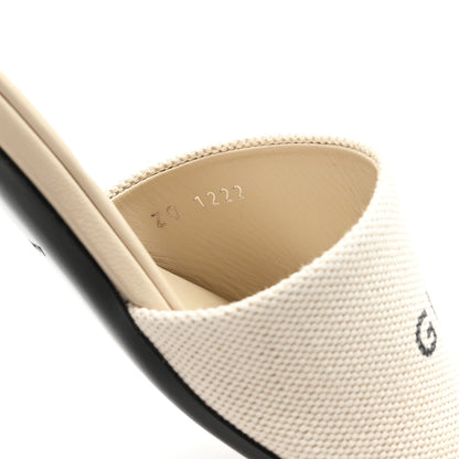 Givenchy Cotton 4G Logo Mule Sandals 40 Beige 8 of 11