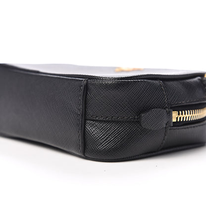 Prada Saffiano Mini Camera Crossbody Bag Black 7 of 8