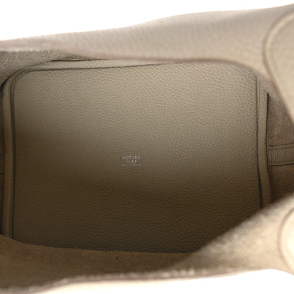 Hermes Taurillon Clemence Picotin Lock 22 MM Beton 5 of 12