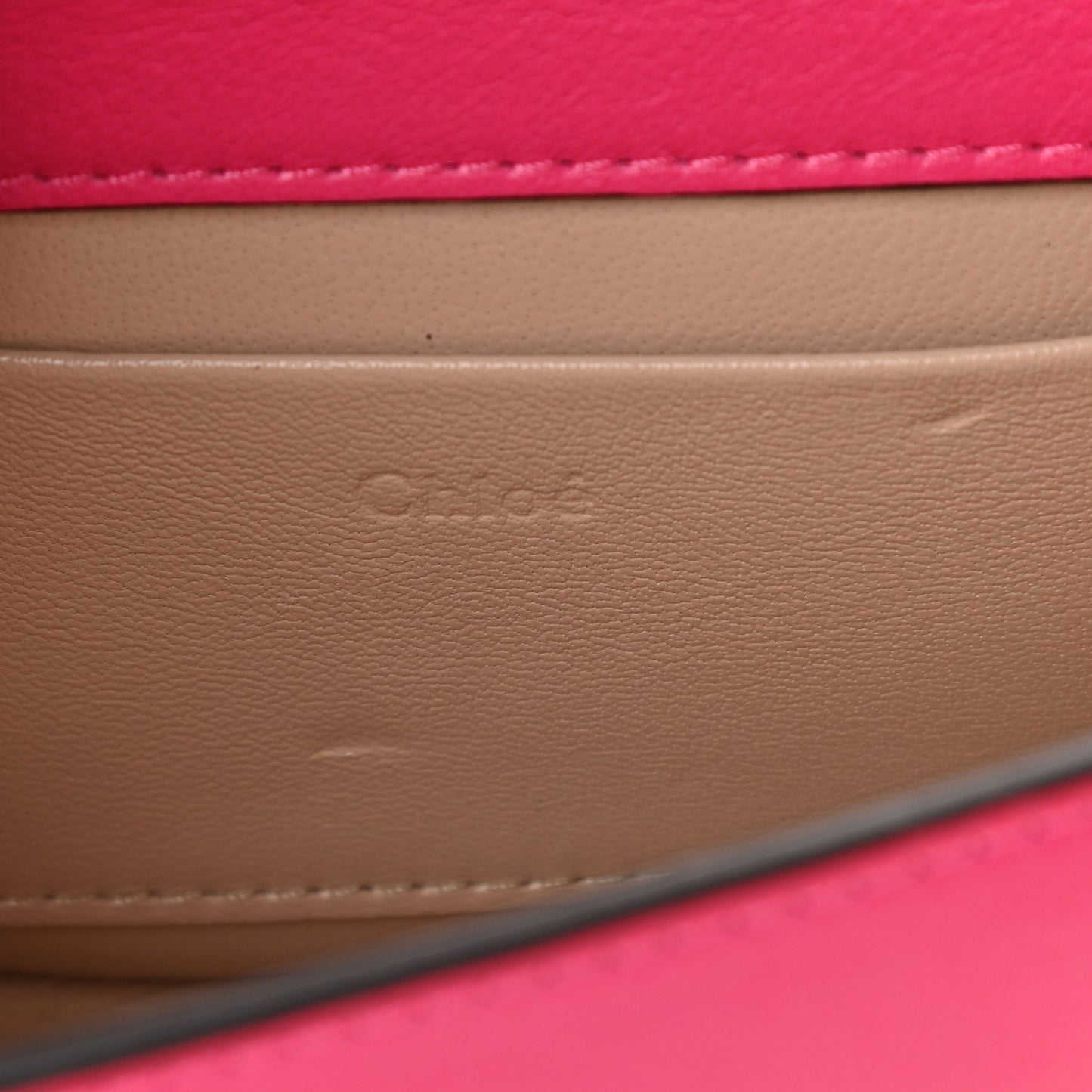 Calfskin Small Nile Bracelet Minaudiere Bag Fuchsia Rose