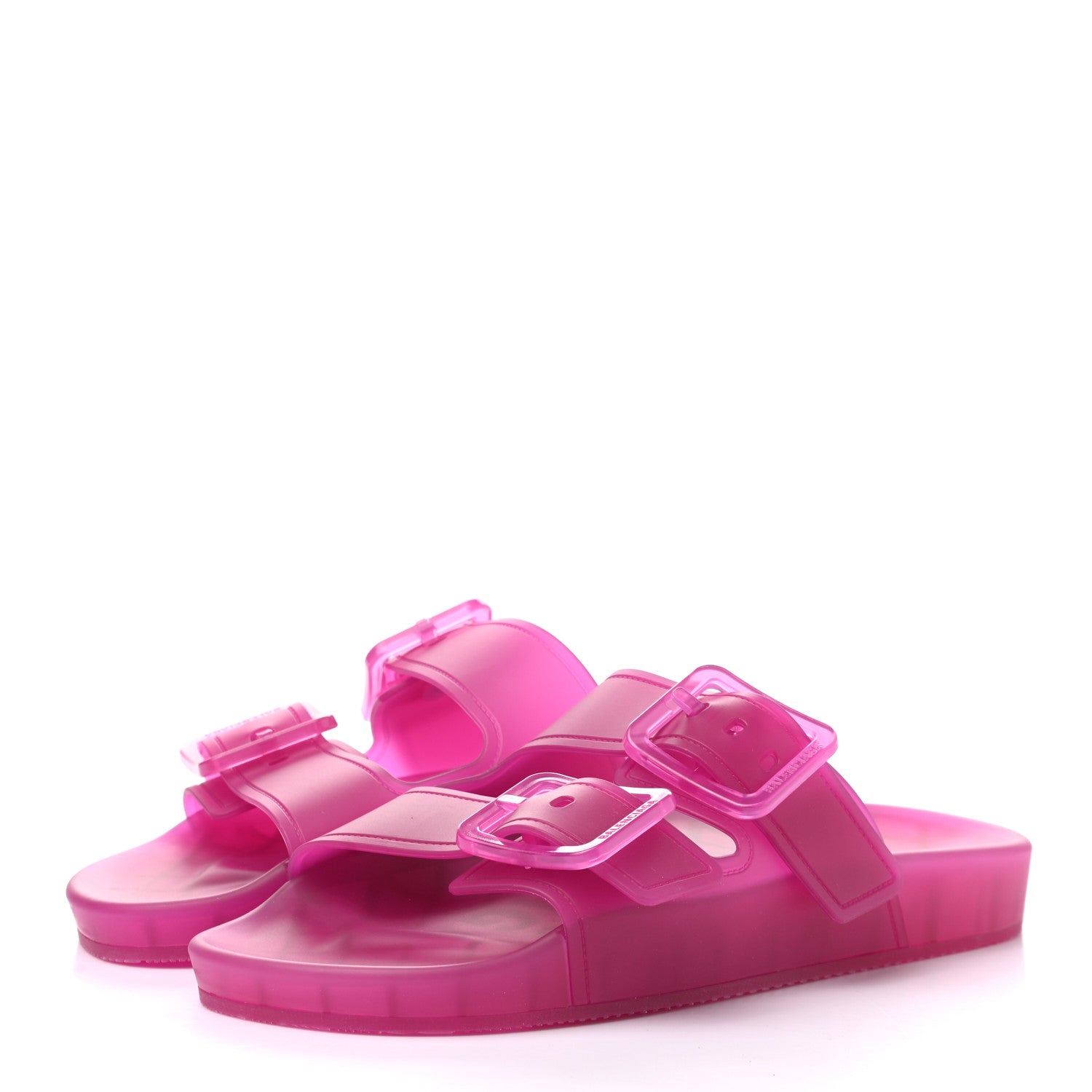 Balenciaga Technical Polyurethane Mallorca Slide Sandals 36 Pink 3 of 7