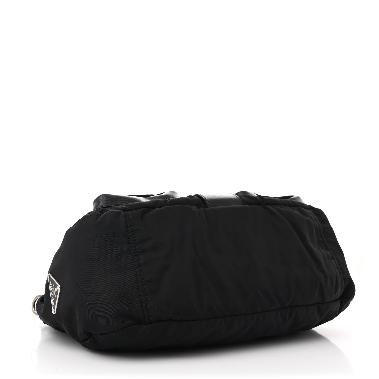 Prada Nylon Saffiano Vela Messenger Bag Black 4 of 11