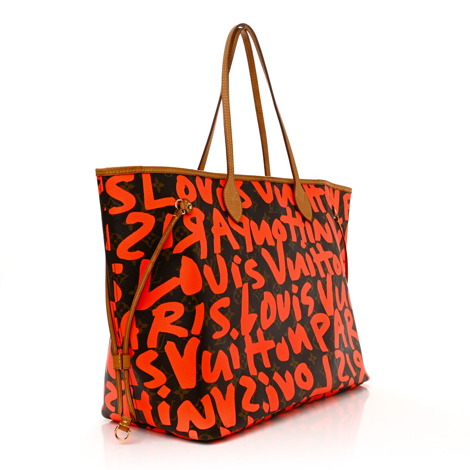 Louis Vuitton Monogram Graffiti Neverfull GM Orange 3 of 13