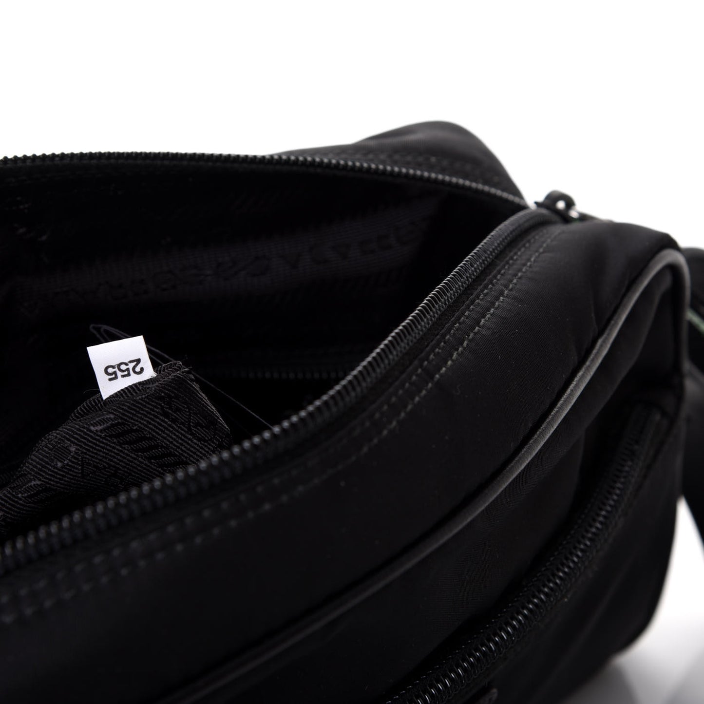 Tessuto Nylon Studded New Vela Shoulder Bag Black Verde