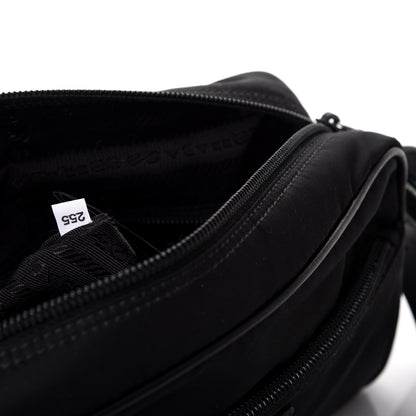 Prada Tessuto Nylon Studded New Vela Shoulder Bag Black Verde 7 of 10