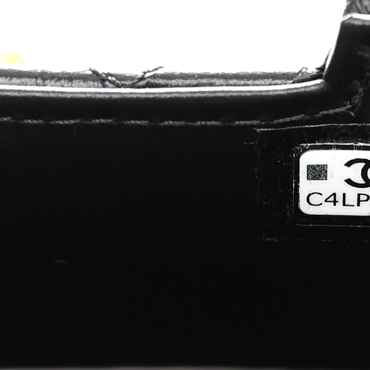 Shiny Aged Calfskin Quilted Mini Nano Kelly Shopper Black