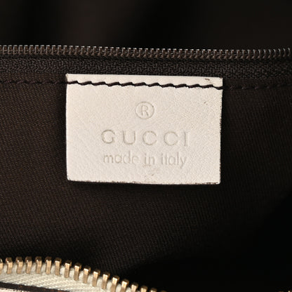Gucci Monogram Medium D Gold Ring Hobo White 6 of 12