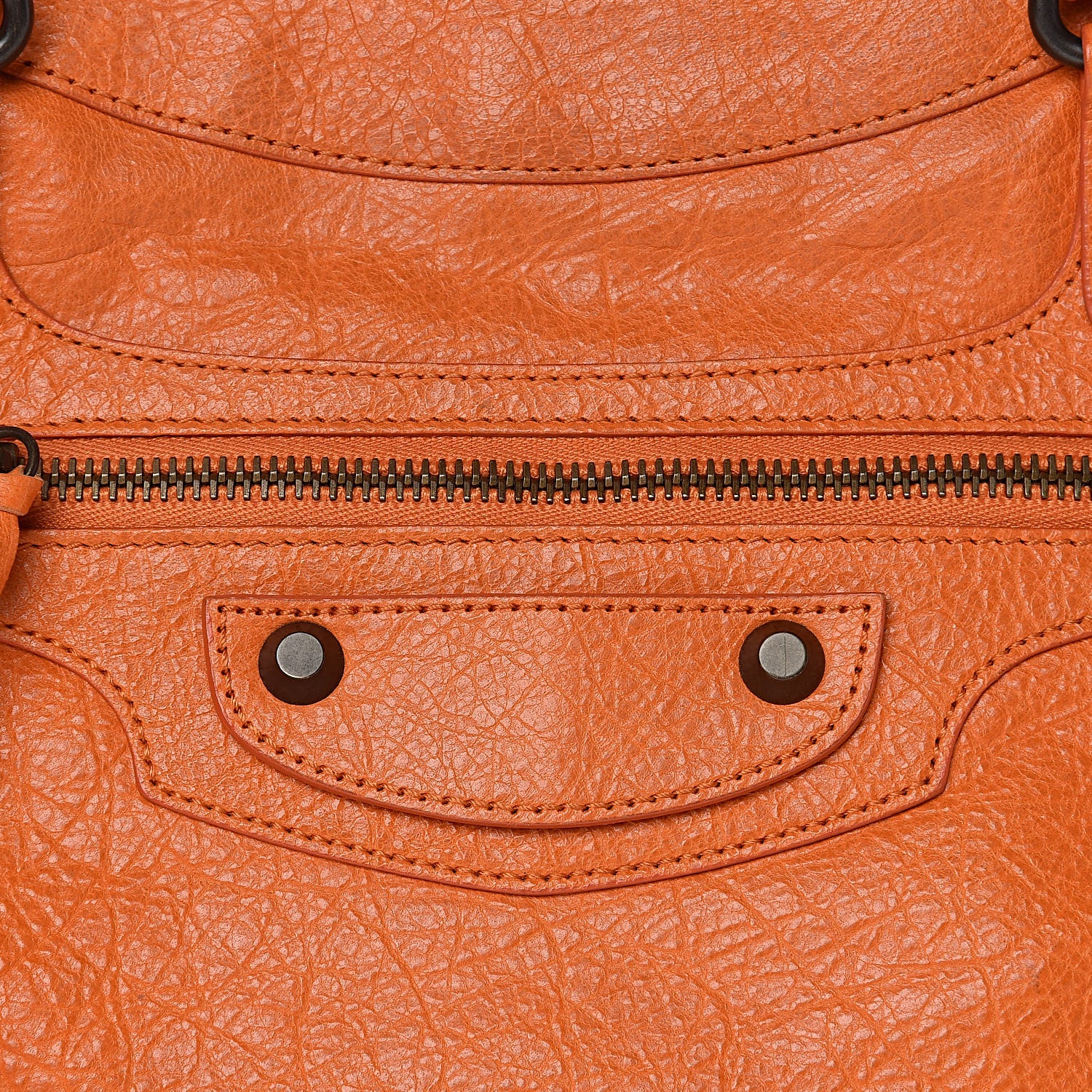 Balenciaga Agneau Classic Hardware Town Tangerine 18 of 18