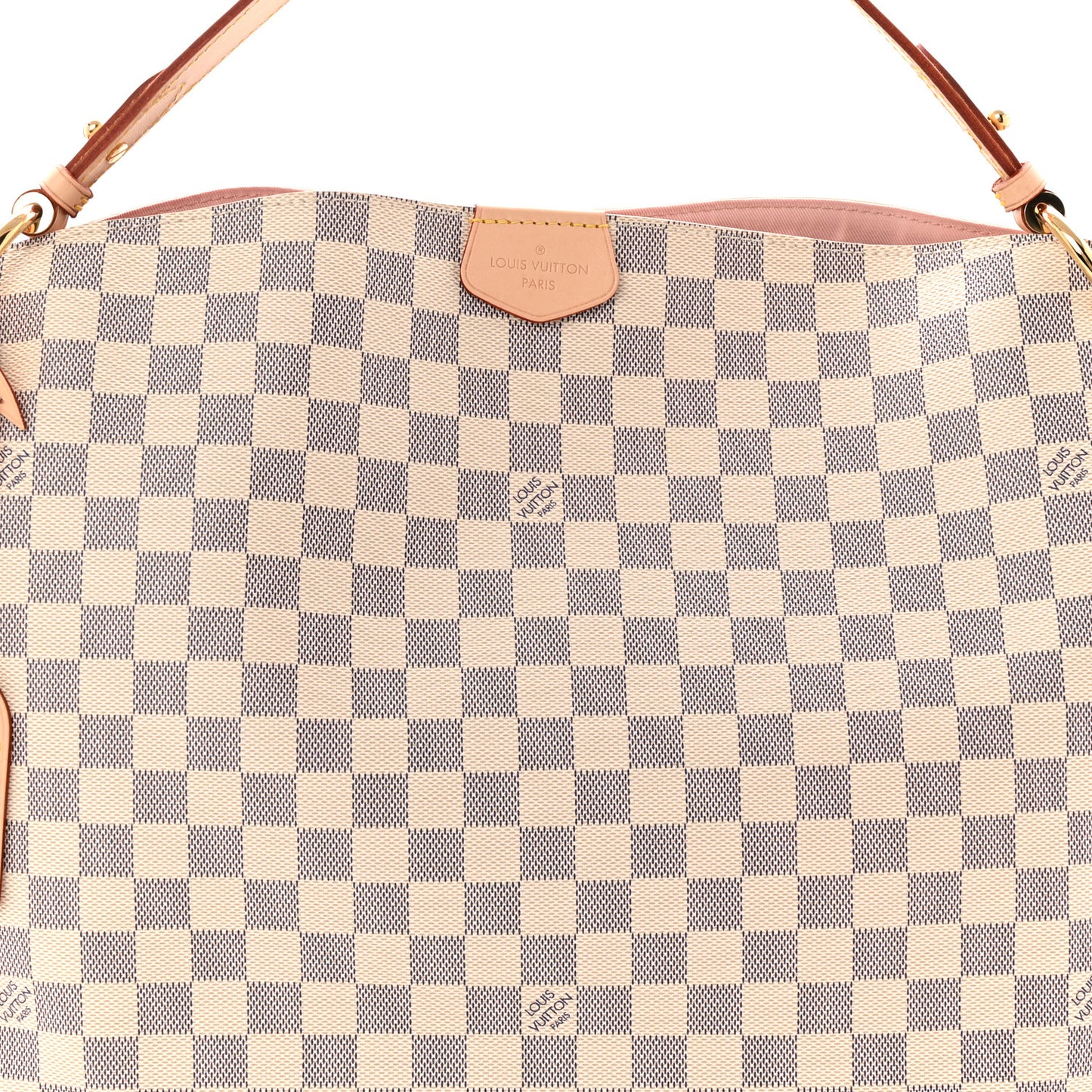 Damier Azur Graceful MM Rose Ballerine
