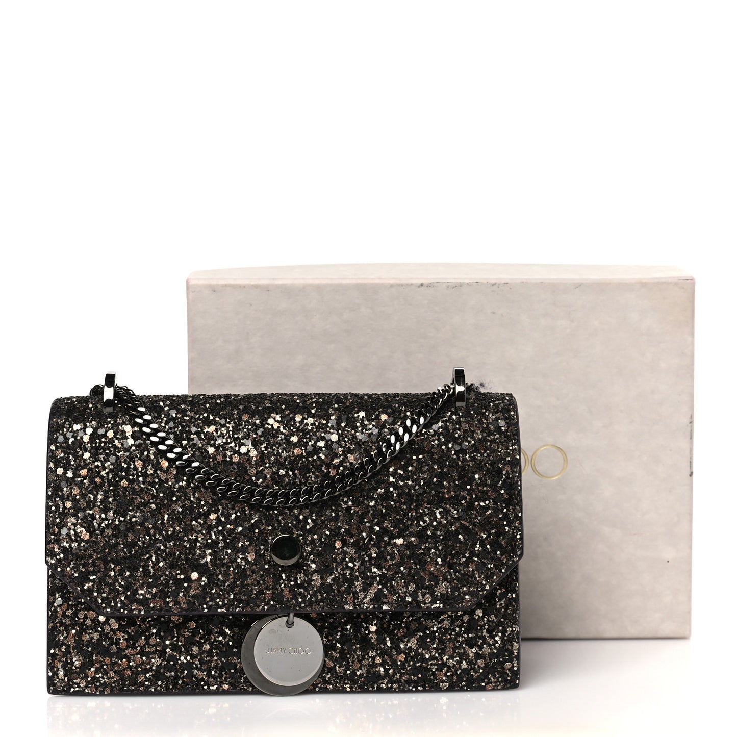 Coarse Glitter Mini Finley Shoulder Bag Bronze
