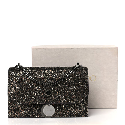 Jimmy Choo Coarse Glitter Mini Finley Shoulder Bag Bronze 3 of 9