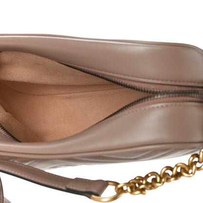 Gucci Calfskin Matelasse Small GG Marmont Chain Shoulder Bag Porcelain Rose 5 of 12