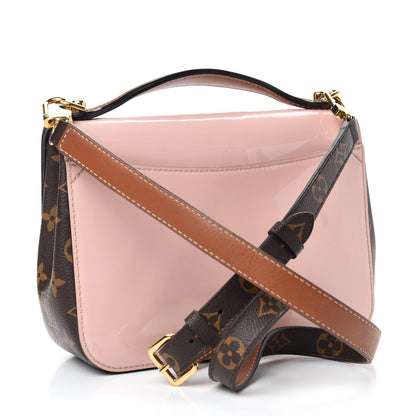 Louis Vuitton Patent Calfskin Monogram Cherrywood BB Rose Ballerine 3 of 16