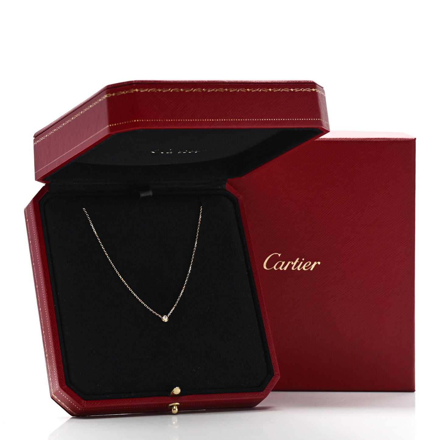 18K Yellow Gold Diamond XS D'Amour Pendant Necklace