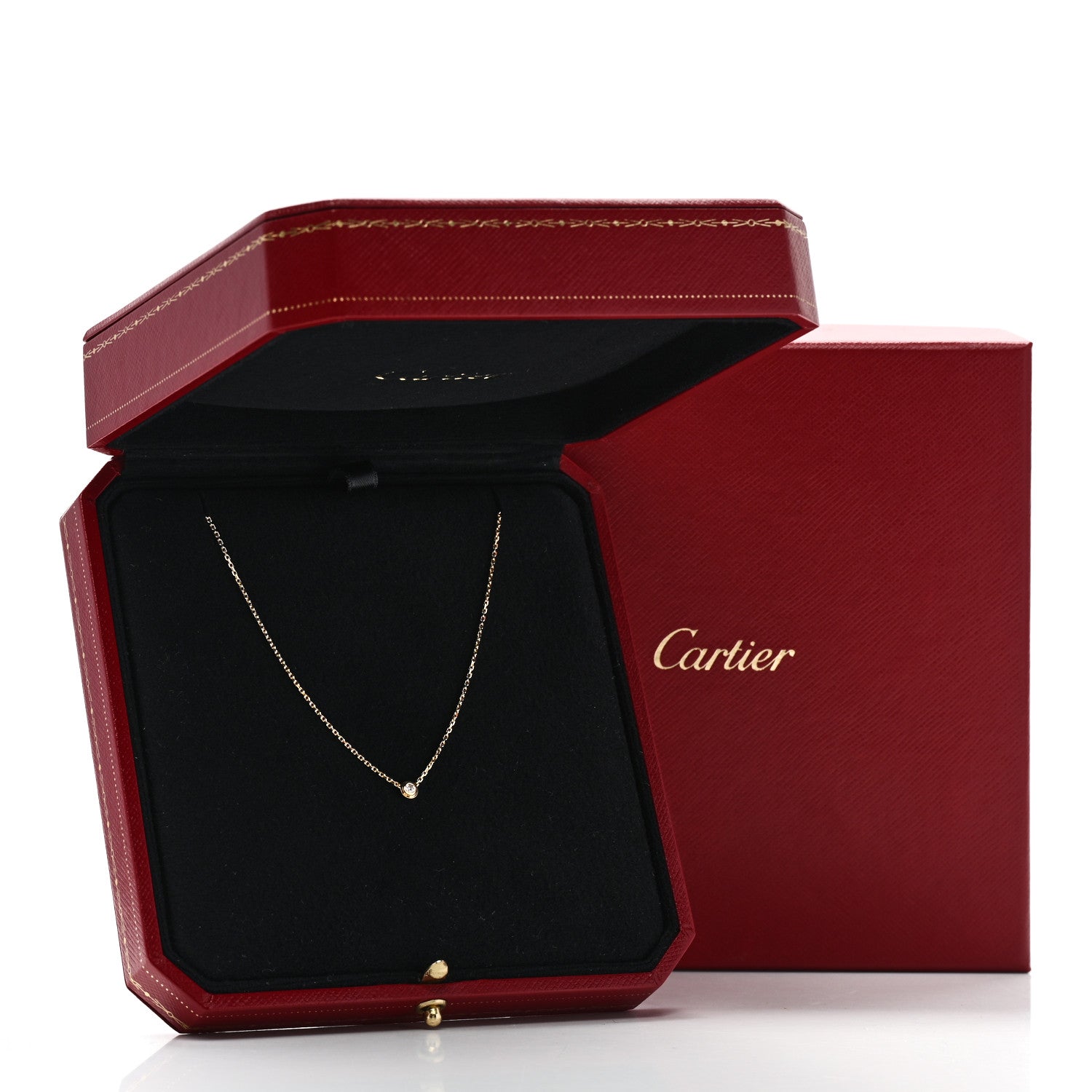 Cartier 18K Yellow Gold Diamond XS D'Amour Pendant Necklace 6 of 6