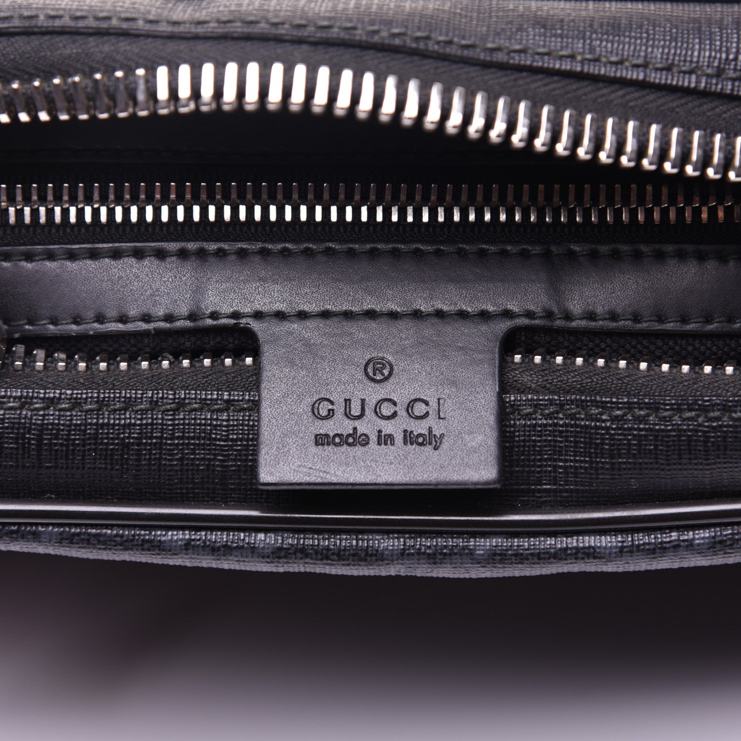 Gucci Soft GG Supreme Monogram Web Belt Bag Black Grey 9 of 13