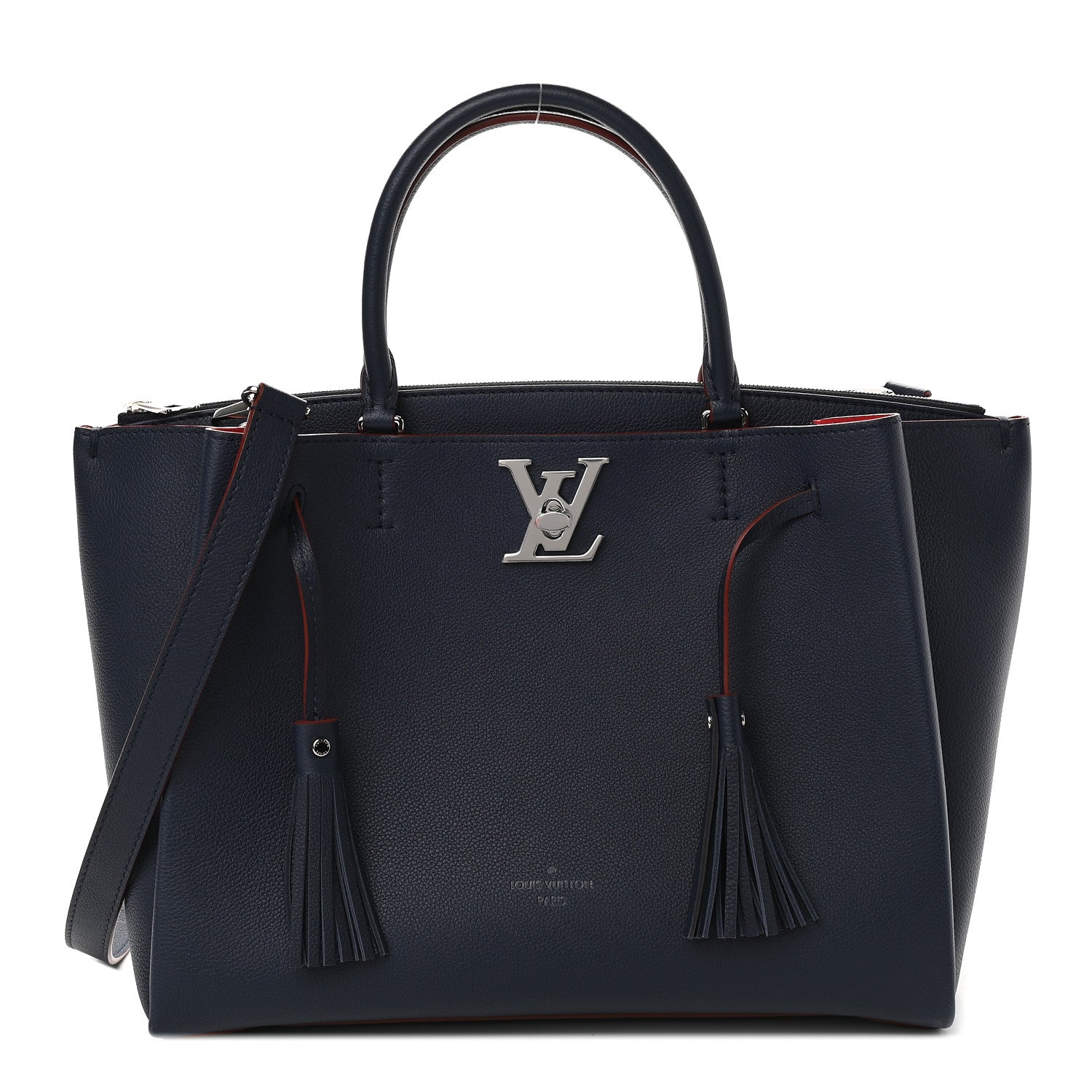 Louis Vuitton Calfskin Lockmeto Marine Rouge 1 of 9