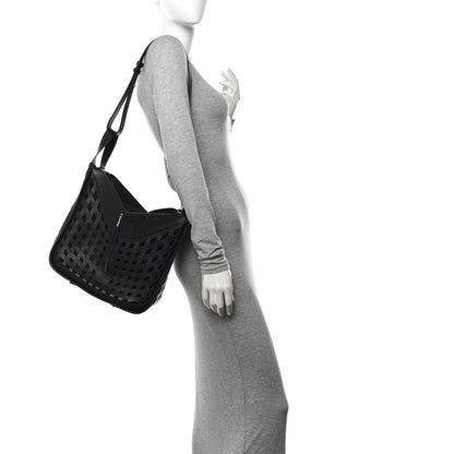 Loewe Calfskin Medium Tulip Hammock Shoulder Bag Black 2 of 15