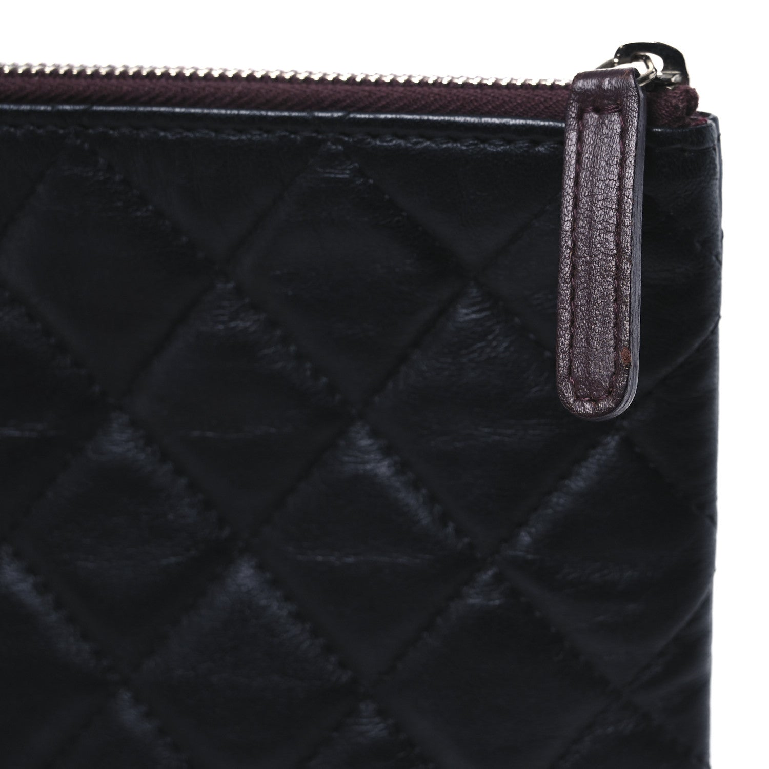 Chanel Lambskin Quilted Medium Cosmetic Case Black 8 of 9