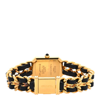 Chanel Stainless Steel Lambskin 20mm Chain Premiere Quartz Watch Gold L 3 of 4