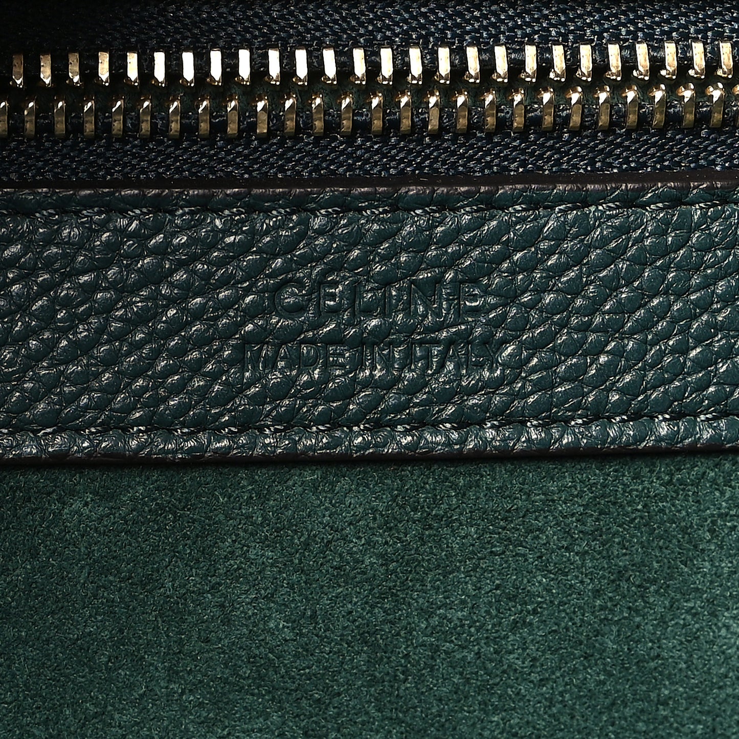 Smooth Calfskin Small Belt Cabas Phantom Dark Green