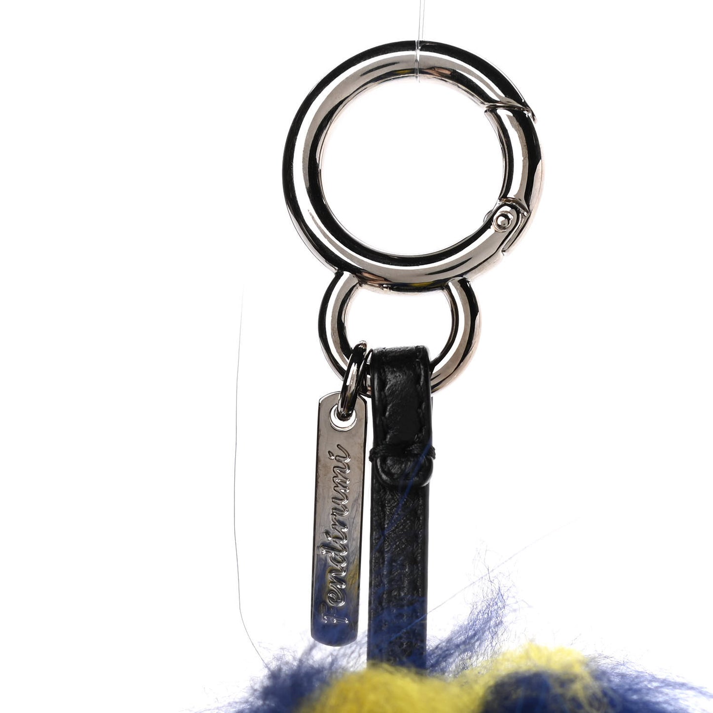 Mink Fur Fendirumi Bug-Kun Monster Bag Bug Charm Pacific Fluo Yellow