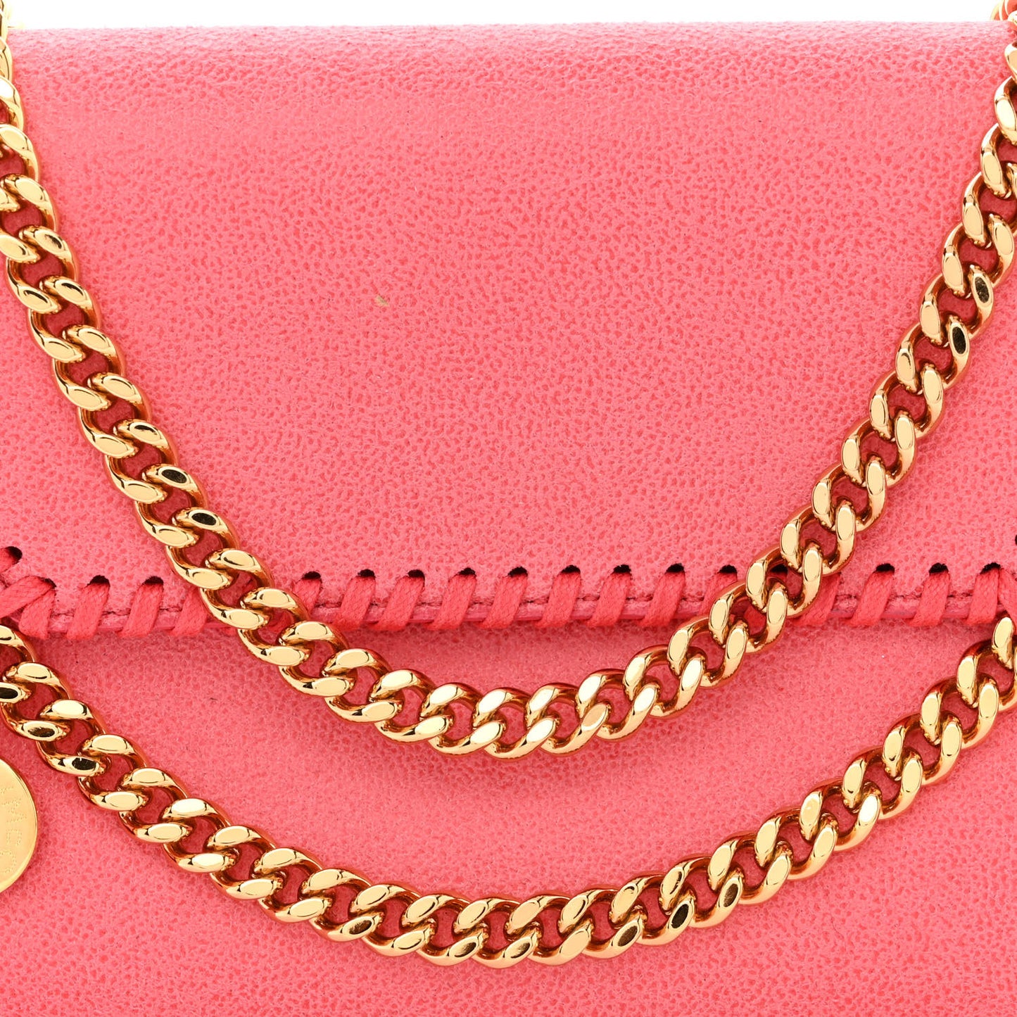 Shaggy Deer Mini Falabella Crossbody Bag Bright Pink
