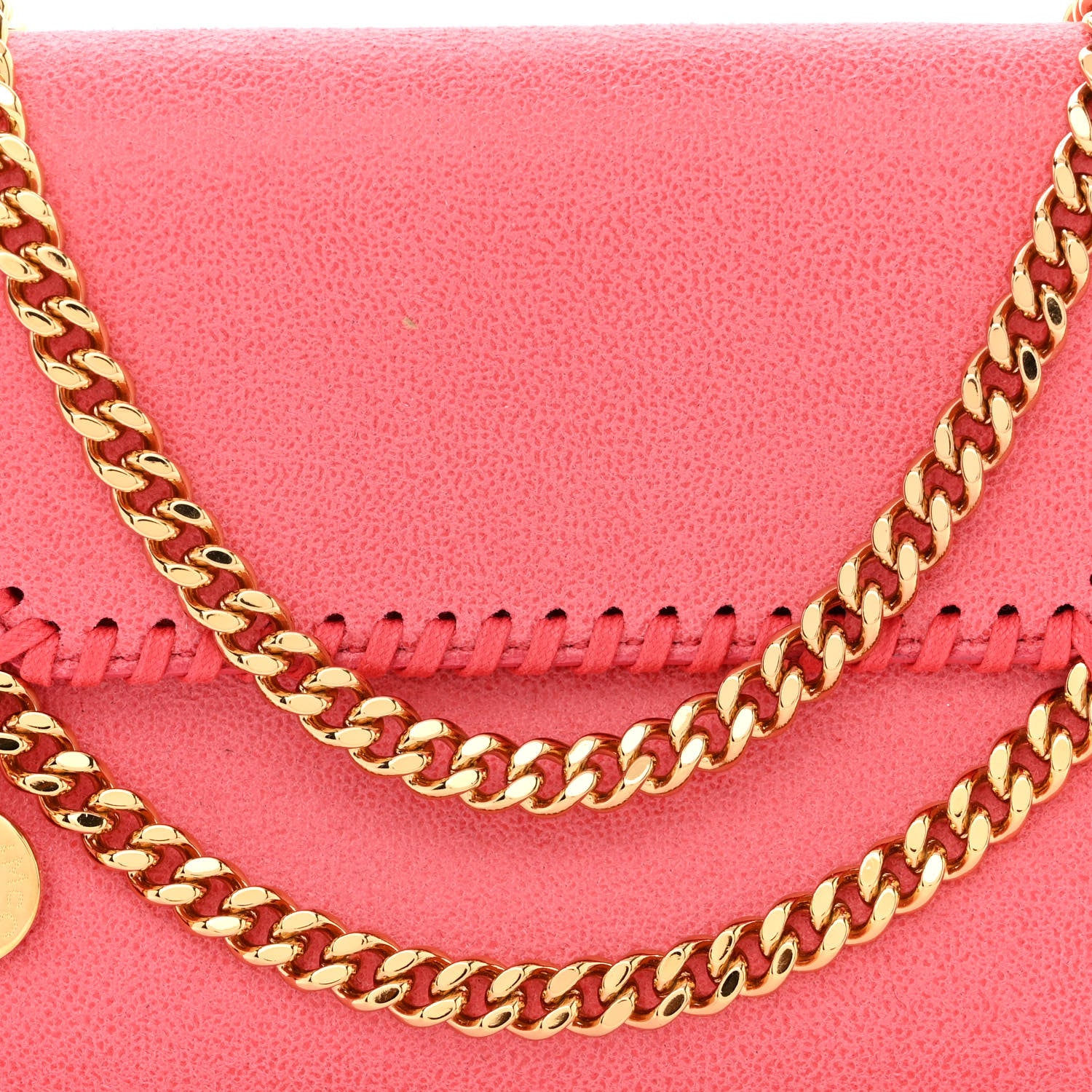Stella McCartney Shaggy Deer Mini Falabella Crossbody Bag Bright Pink 9 of 11