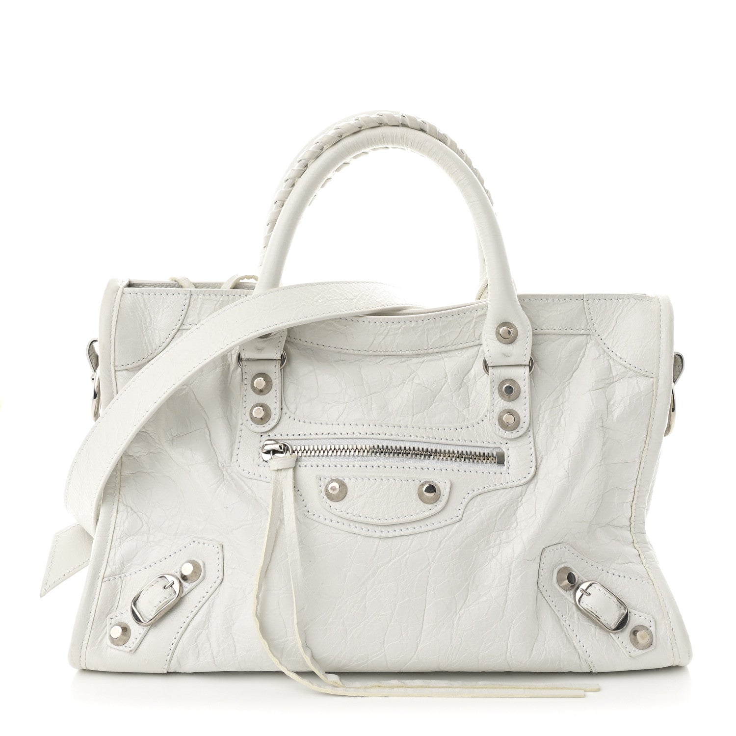 Balenciaga Agneau Arena Silver Hardware Small Le City Optic White 1 of 11