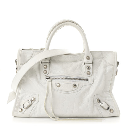 Balenciaga Agneau Arena Silver Hardware Small Le City Optic White 1 of 11