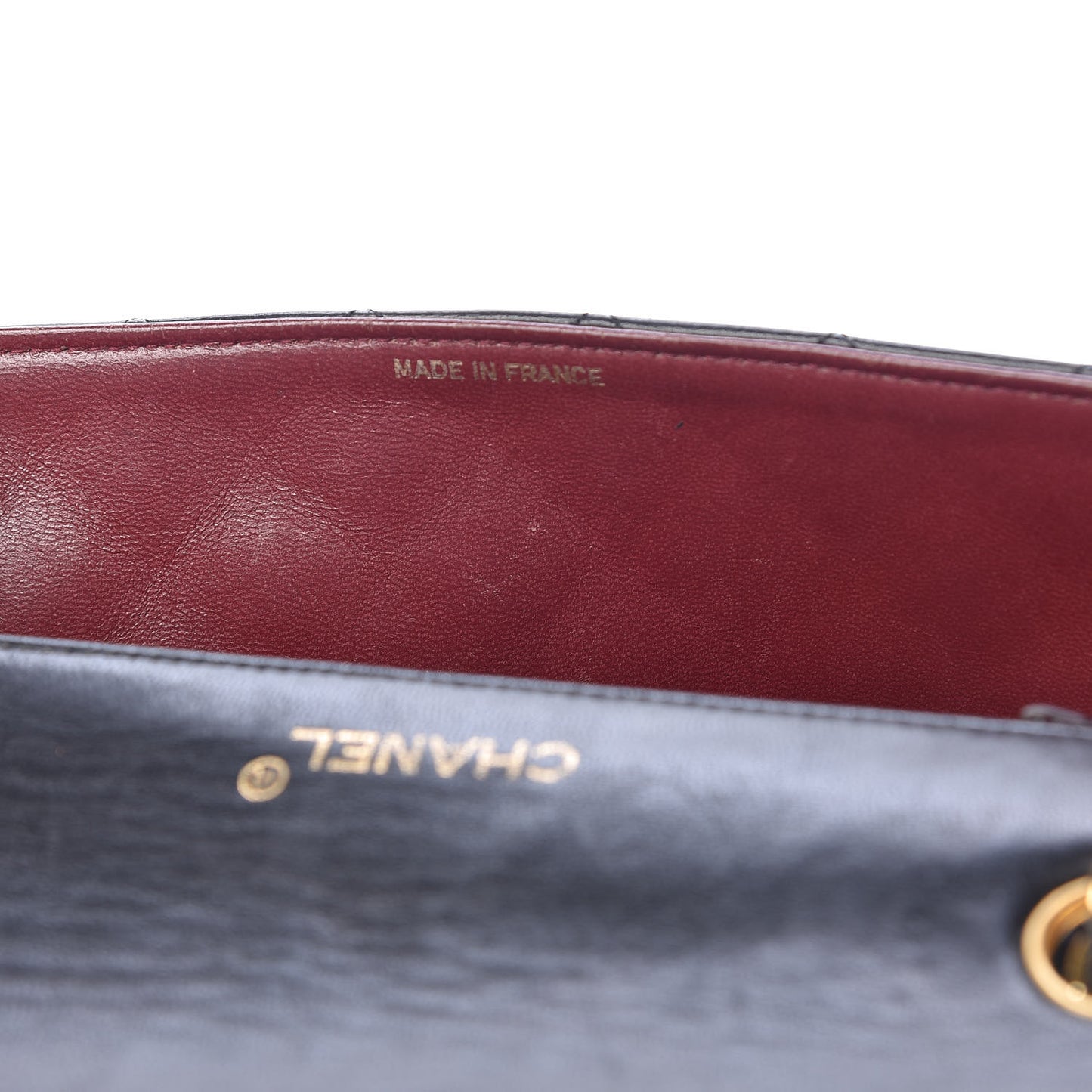 Lambskin Quilted Small Single Flap Black