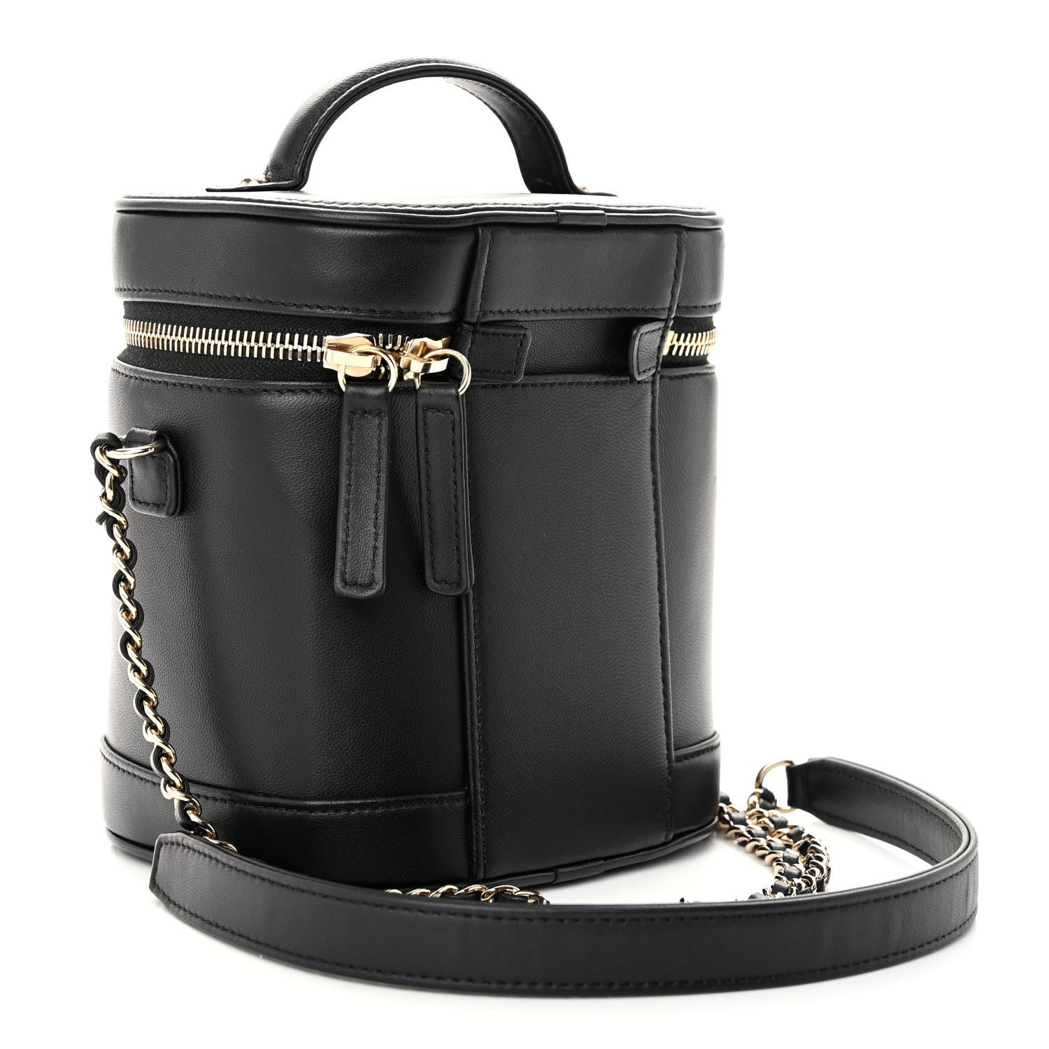 Chanel Lambskin Timeless Vanity Cosmetic Case Black 7 of 9