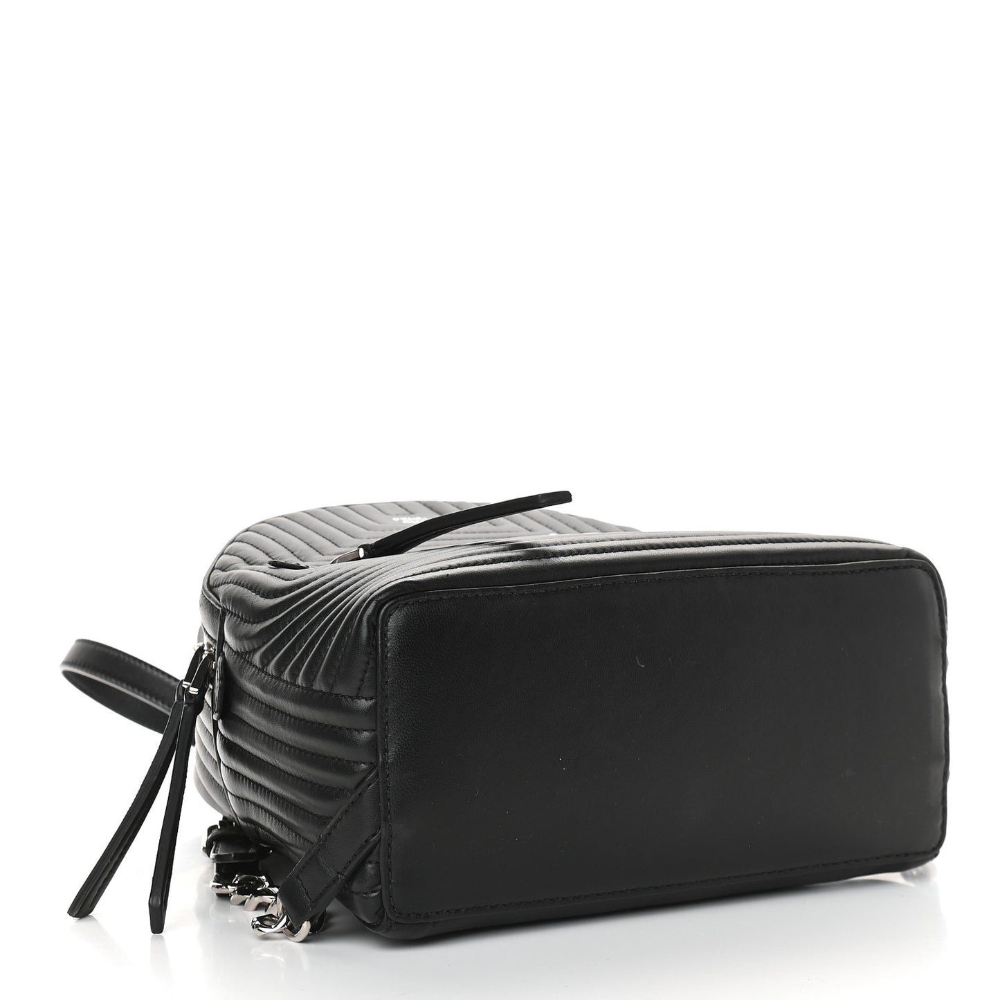 Shiny Nappa Trapuntata Mini Backpack Black