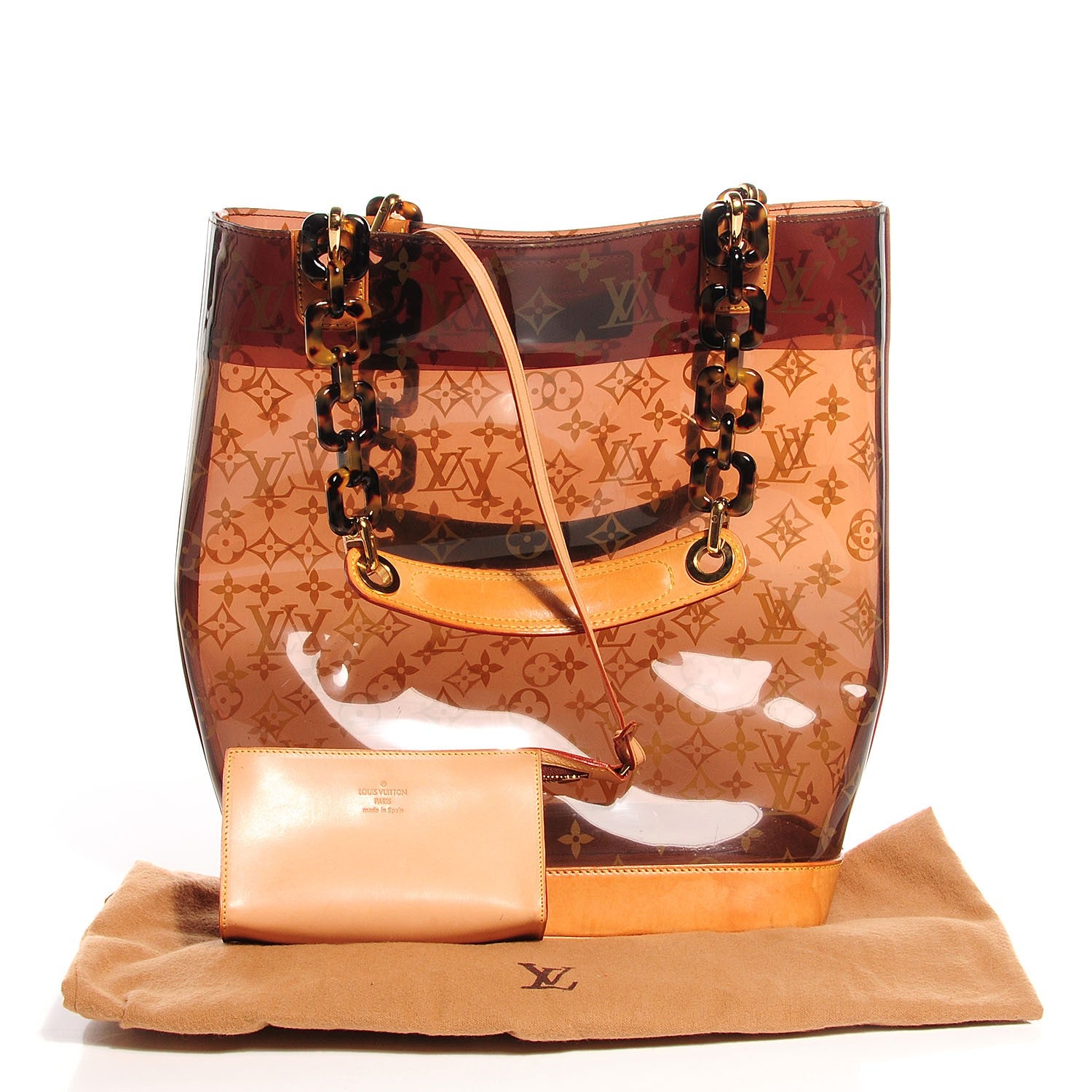 Louis Vuitton Vinyl Cabas Sac Ambre MM 5 of 8