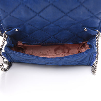 Stella McCartney Shaggy Deer Quilted Falabella Crossbody Bag Blue 5 of 9