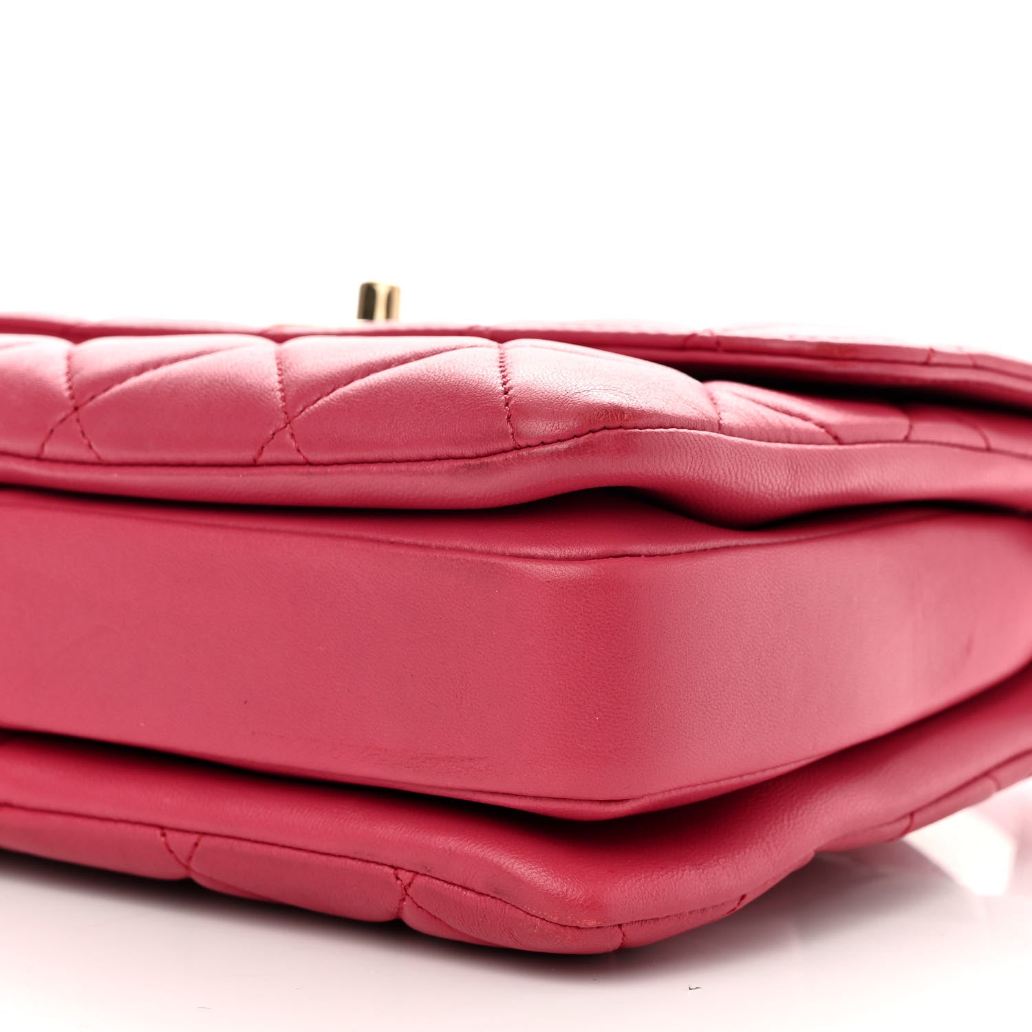 Chanel Lambskin Quilted Small Trendy CC Flap Dual Handle Bag Dark Pink 10 of 10