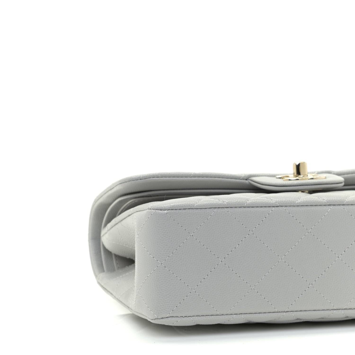 Chanel Caviar Quilted Small Double Flap Grey 5 of 11